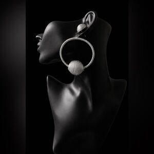 Paparazzi Silver Textured Hoop Earrings